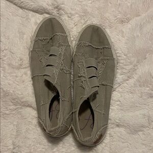 Blowfish Distressed Gray Slip-On Sneakers